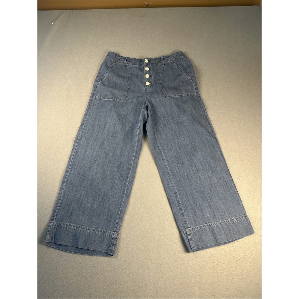 J.Jill‎ Jeans Womens Small Petite Stretch Mid Rise Botton Fly